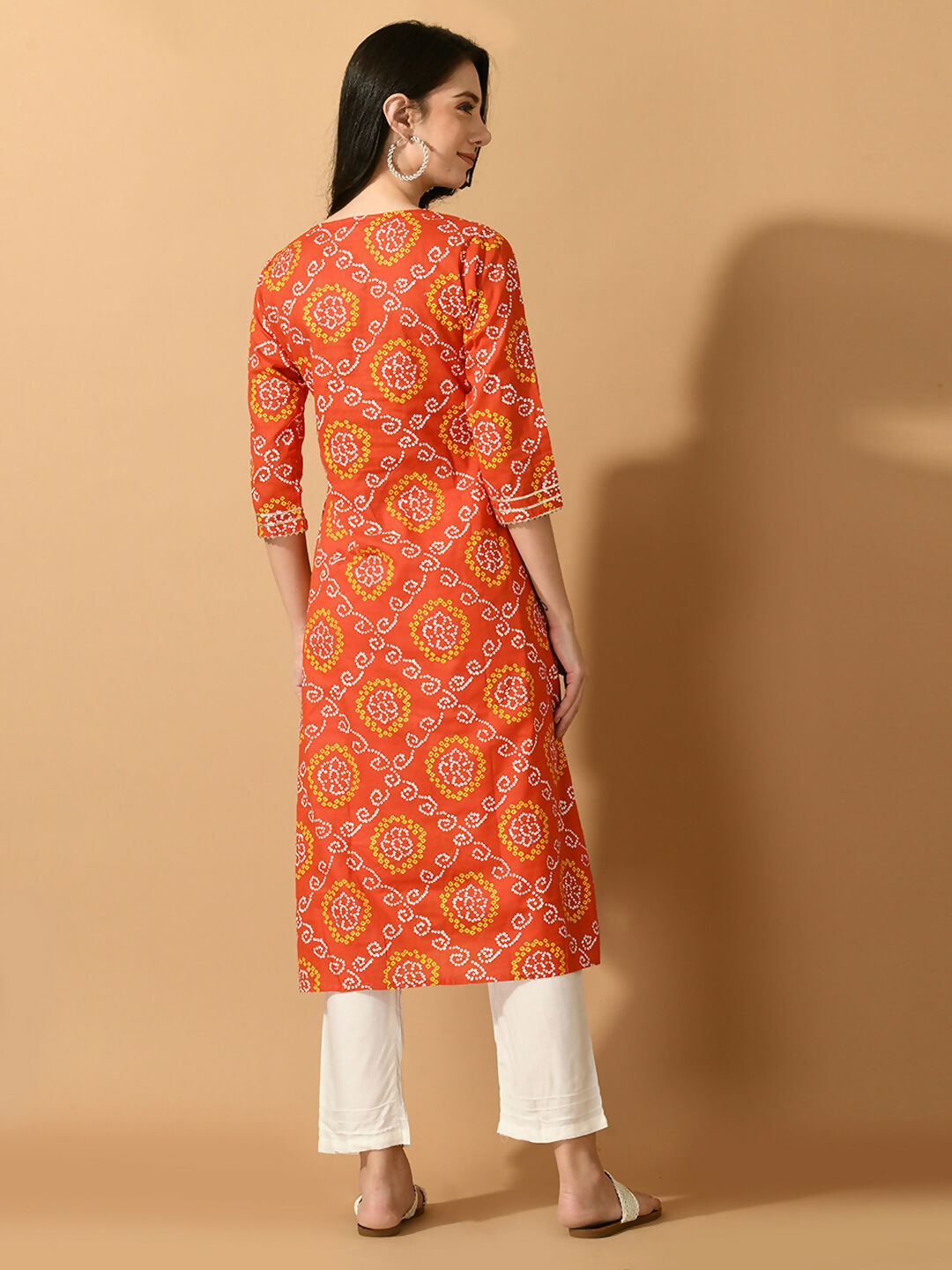 Myshka Women's Multi Flared Printed Festive Kurta | Grocsy