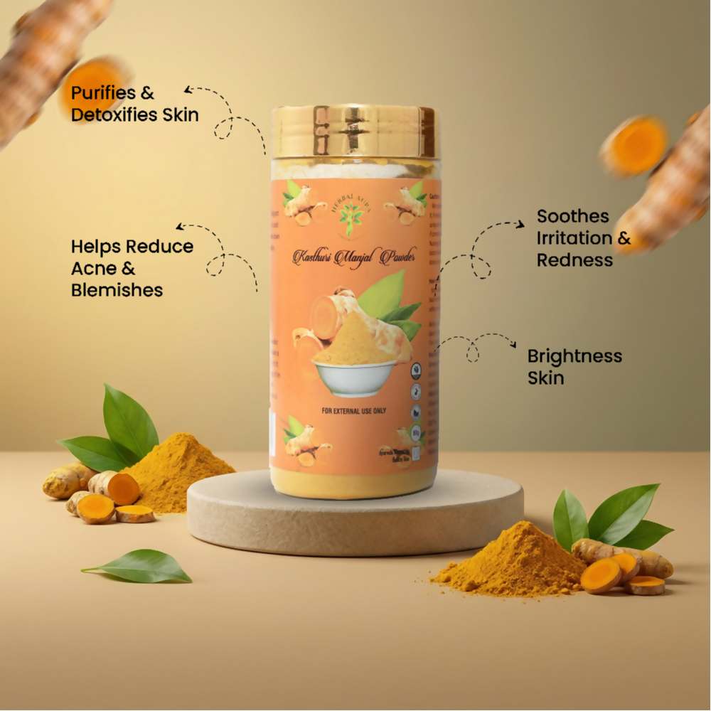 Herbal Aura Kasthuri Manjal Powder | Grocsy