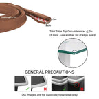 Safe-O-Kid Unique High Density 2 Mtr Long U - Shaped 4 Edge Guard Strips - Brown | Grocsy