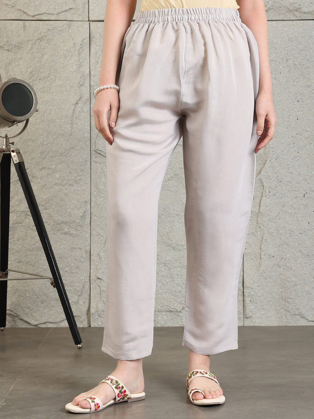 Embroidered Kurta With Pant & Organza Embroidered Dupatta, Grey - Hiral Fashion | Grocsy