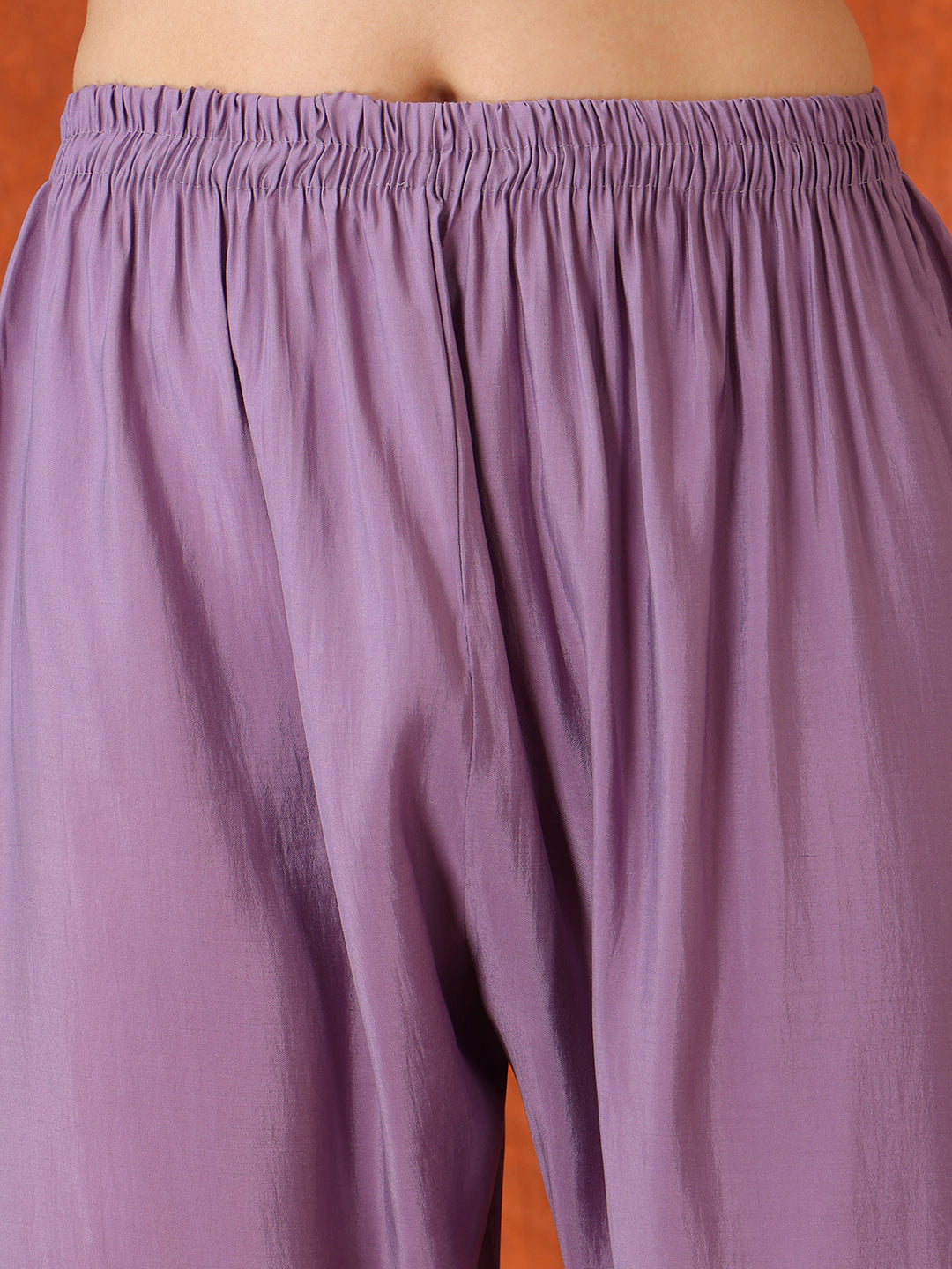 Embroidered Kurta With Pant & Embroidered Dupatta, Lavender - Hiral Fashion | Grocsy