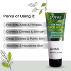 Saffire Naturals Tea Tree Purifying & Cleansing Face Wash | Grocsy