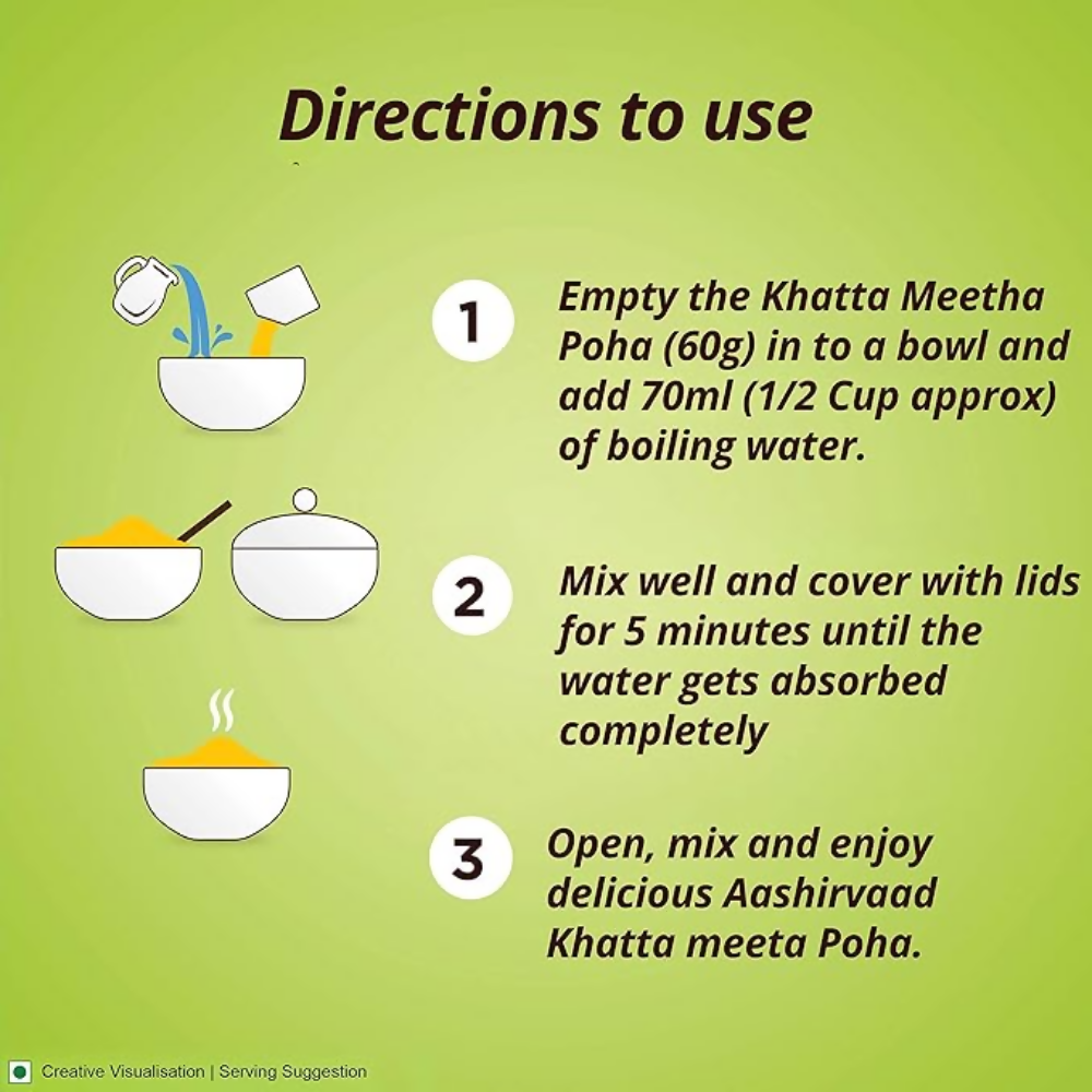 Aashirvaad Instant Khatta Meetha Poha | Grocsy