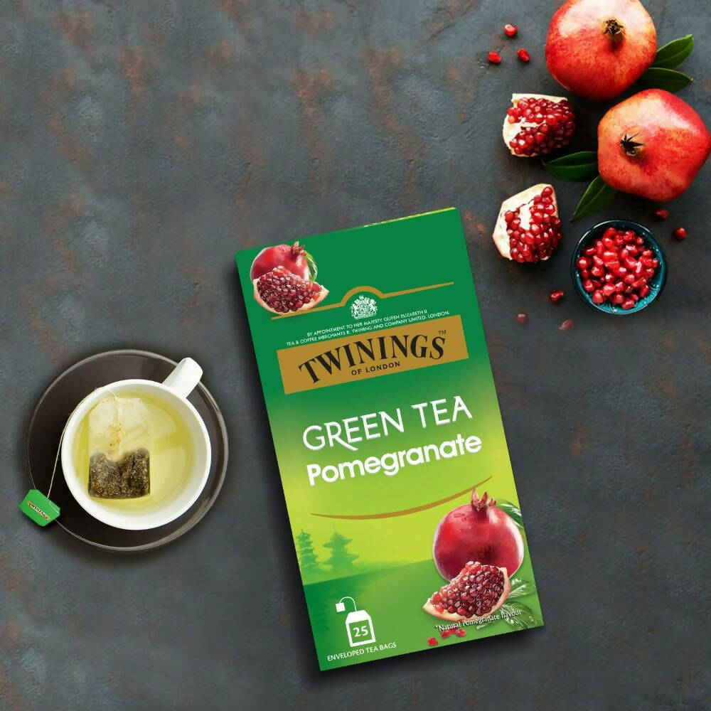 Twinings Green Tea Pomegranate Teabags | Grocsy