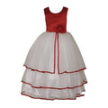 Asmaani Baby Girl Satin A-Line Maxi Full Length Dress (AS-DRESS-22037) | Grocsy