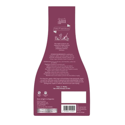 Nat Habit Fresh Chandan Nagakesar Lepa (Face Pack) | Grocsy