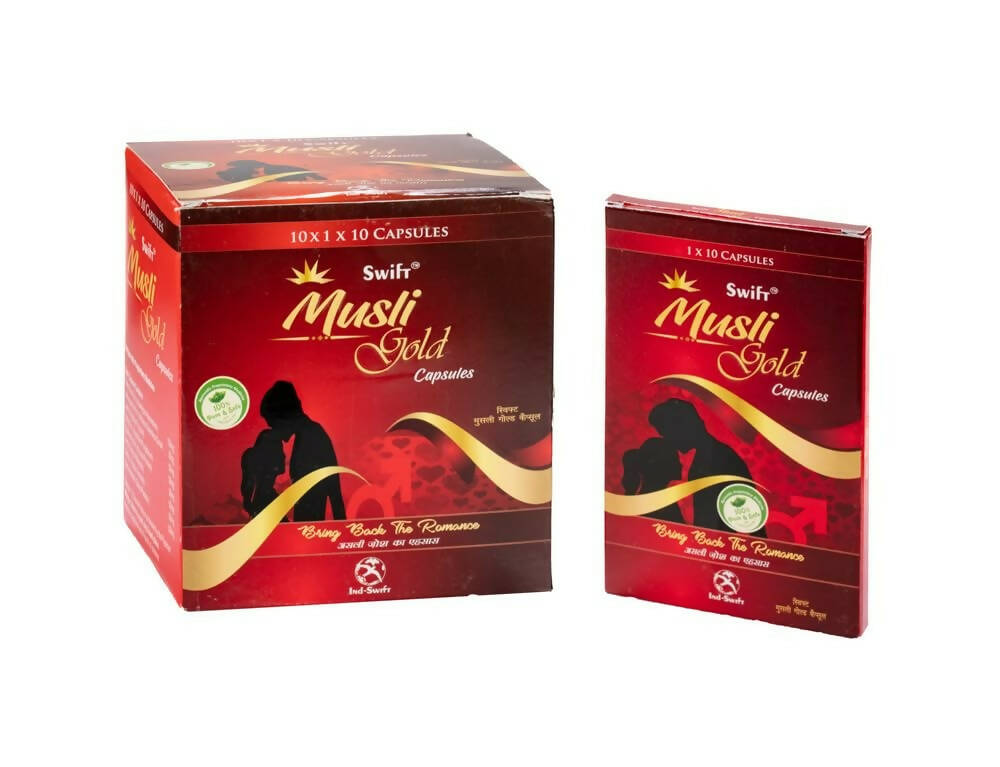 Ind-Swift Musli Gold Capsules For Men with Sj | Grocsy