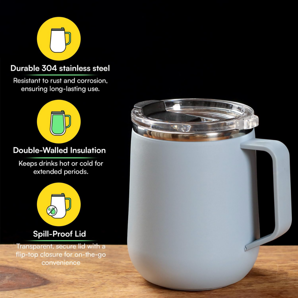 Udyan Tea Stainless Steel Insulated Mug - Frost Blue | Grocsy