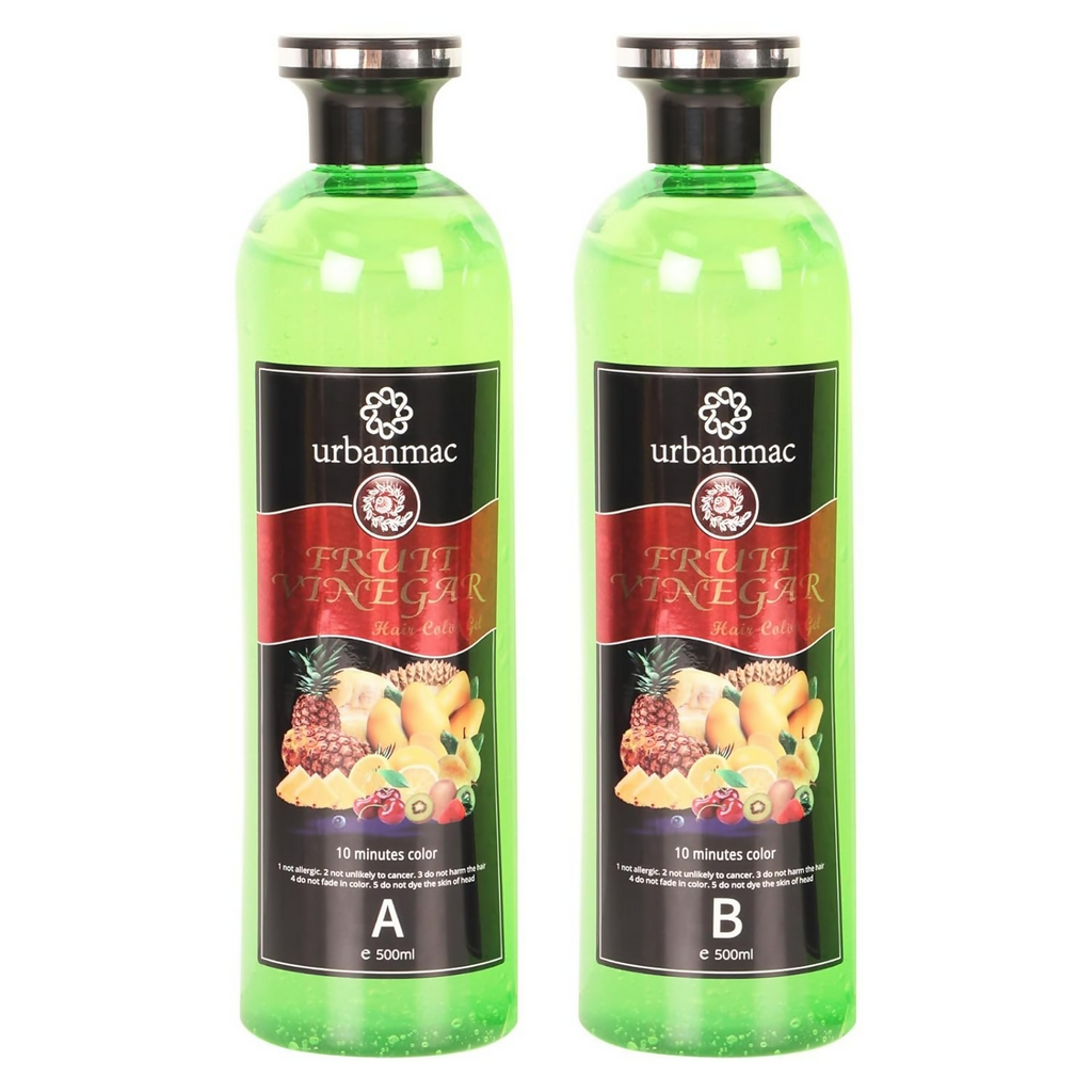 Urbanmac Fruit Vinegar Gel Hair Color Natural Hair Color Dye For Black | Grocsy
