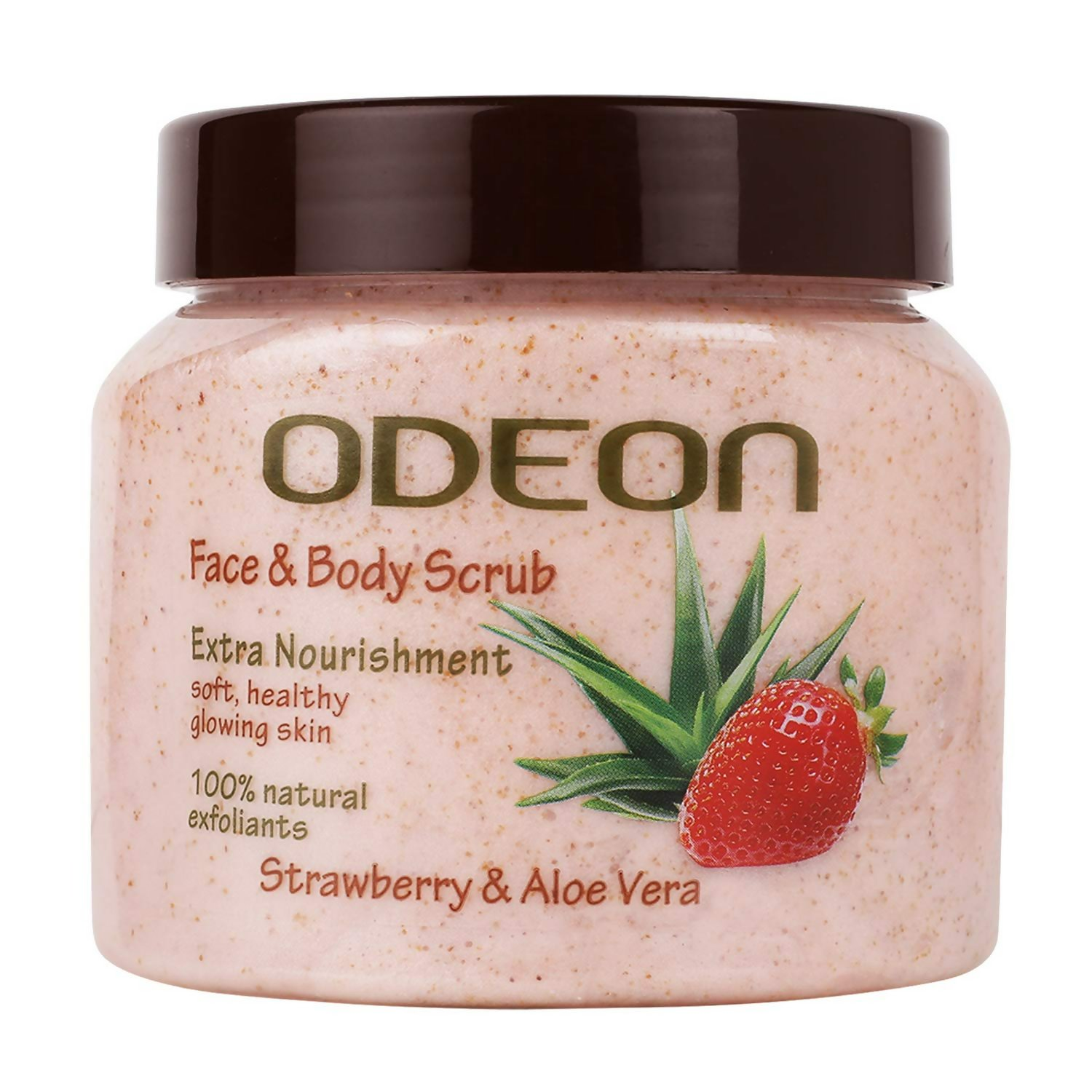 Odeon Strawberry & Aloe Vera Face and Body Scrub | Grocsy