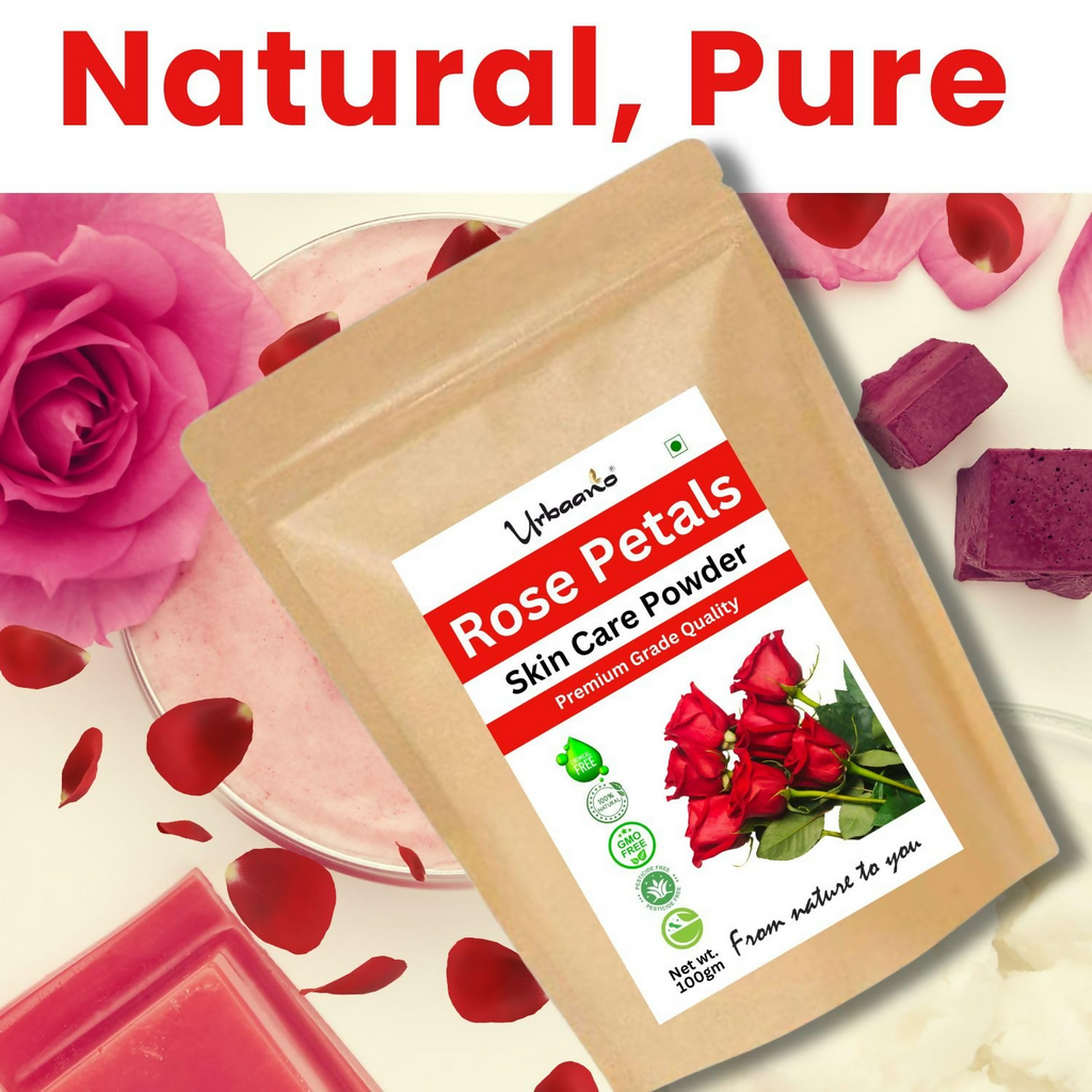 Urbaano Herbal Rose Petal Powder Double Filtered Natural Pure For Skin | Grocsy
