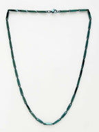 NVR Men's Handcrafted Green Rhodium Plated Chain | Grocsy