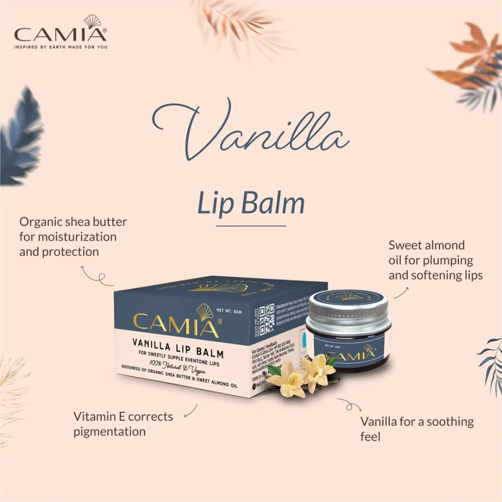 Camia Natural Vanilla Lip Balm | Grocsy