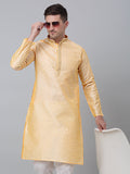 Jompers Men's Golden Collar Embroidered Kurta | Grocsy