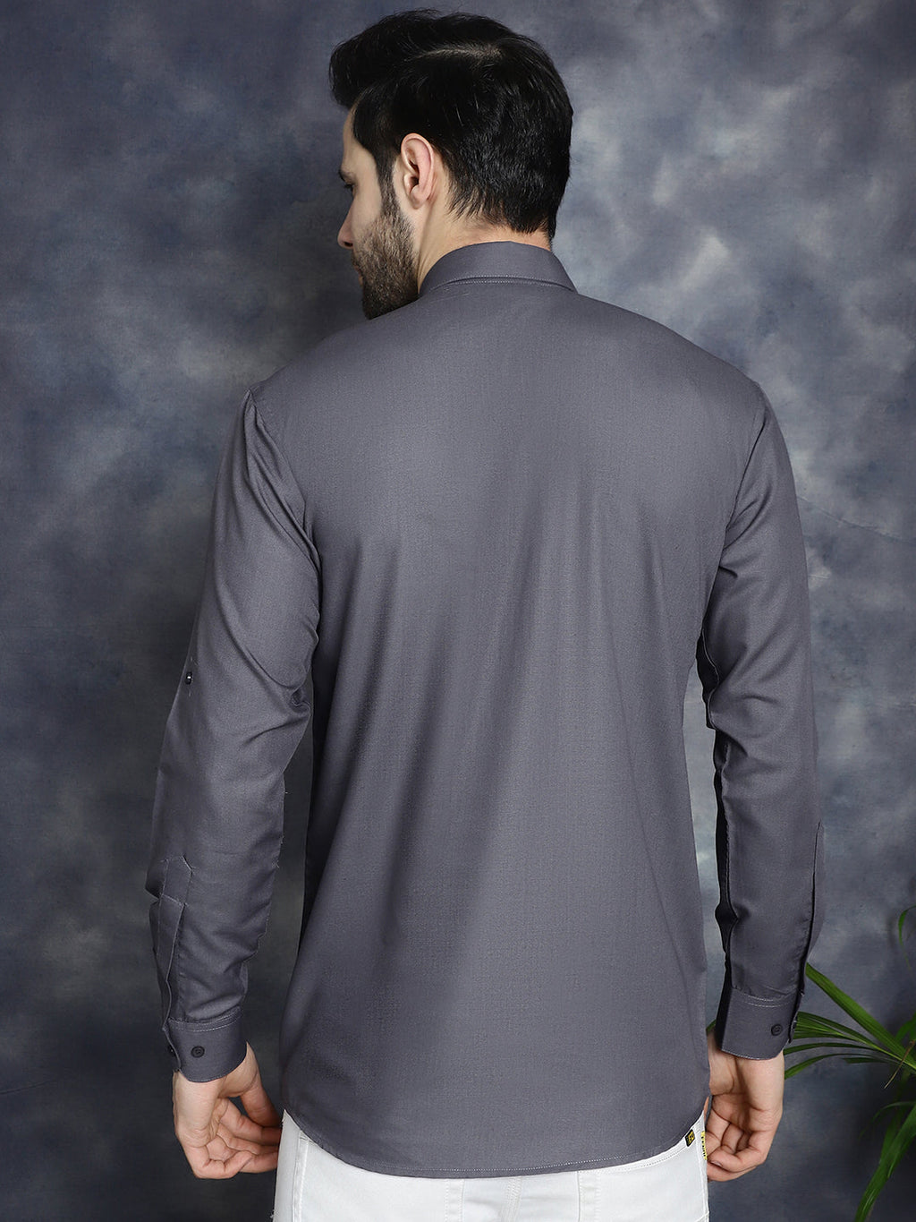 Jompers Men's Grey Solid Short Kurta | Grocsy