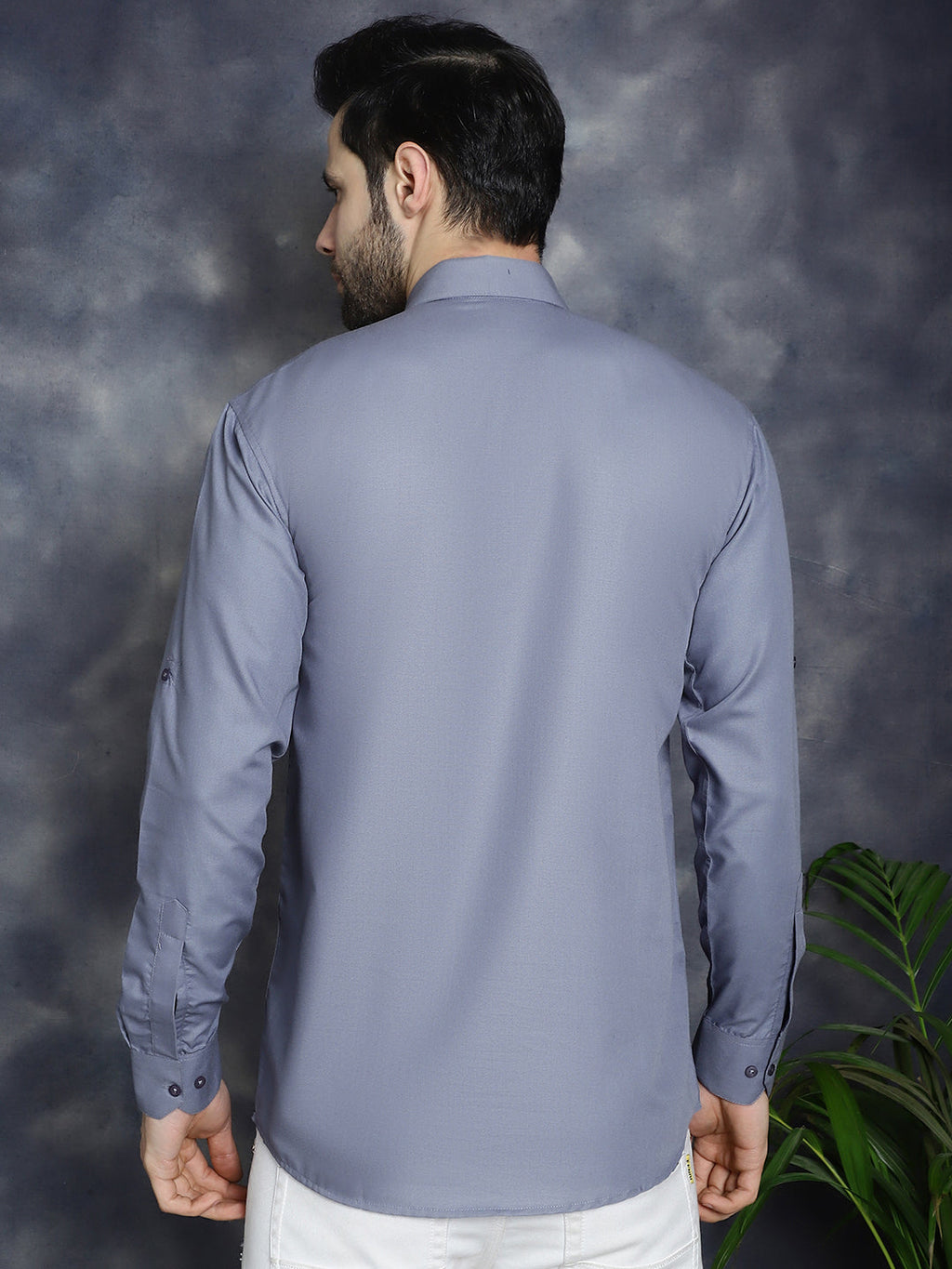 Jompers Men's Light Grey Solid Short Kurta | Grocsy