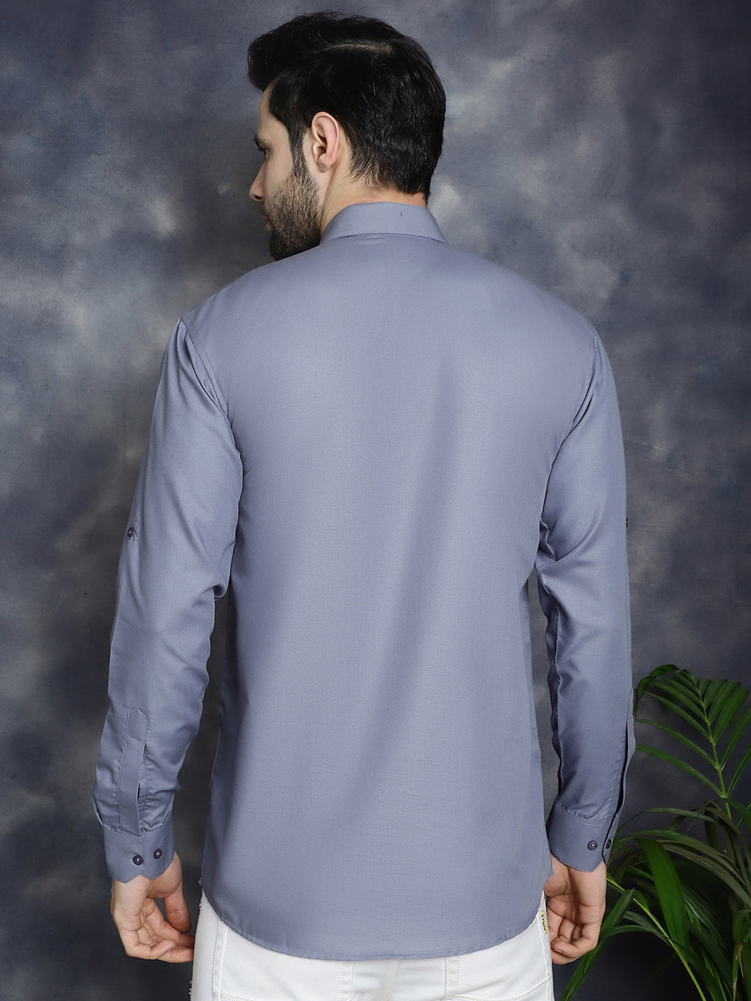 Jompers Men's Light Grey Solid Short Kurta | Grocsy