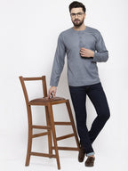Jompers Men Grey Solid Straight Short Kurta | Grocsy