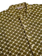 Jompers Men's Olive Green Chikankari Kurta Only | Grocsy