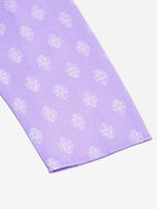 Jompers Men's Cotton Floral printed Kurta - Purple | Grocsy