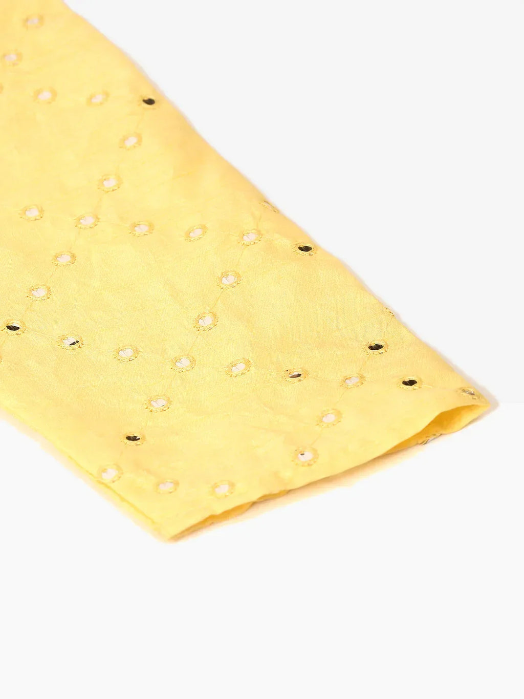 Jompers Men's Lemon Mirror Work Kurta Only | Grocsy