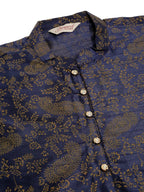 Jompers Men's Navy Blue Paisley Printed Kurta Only | Grocsy
