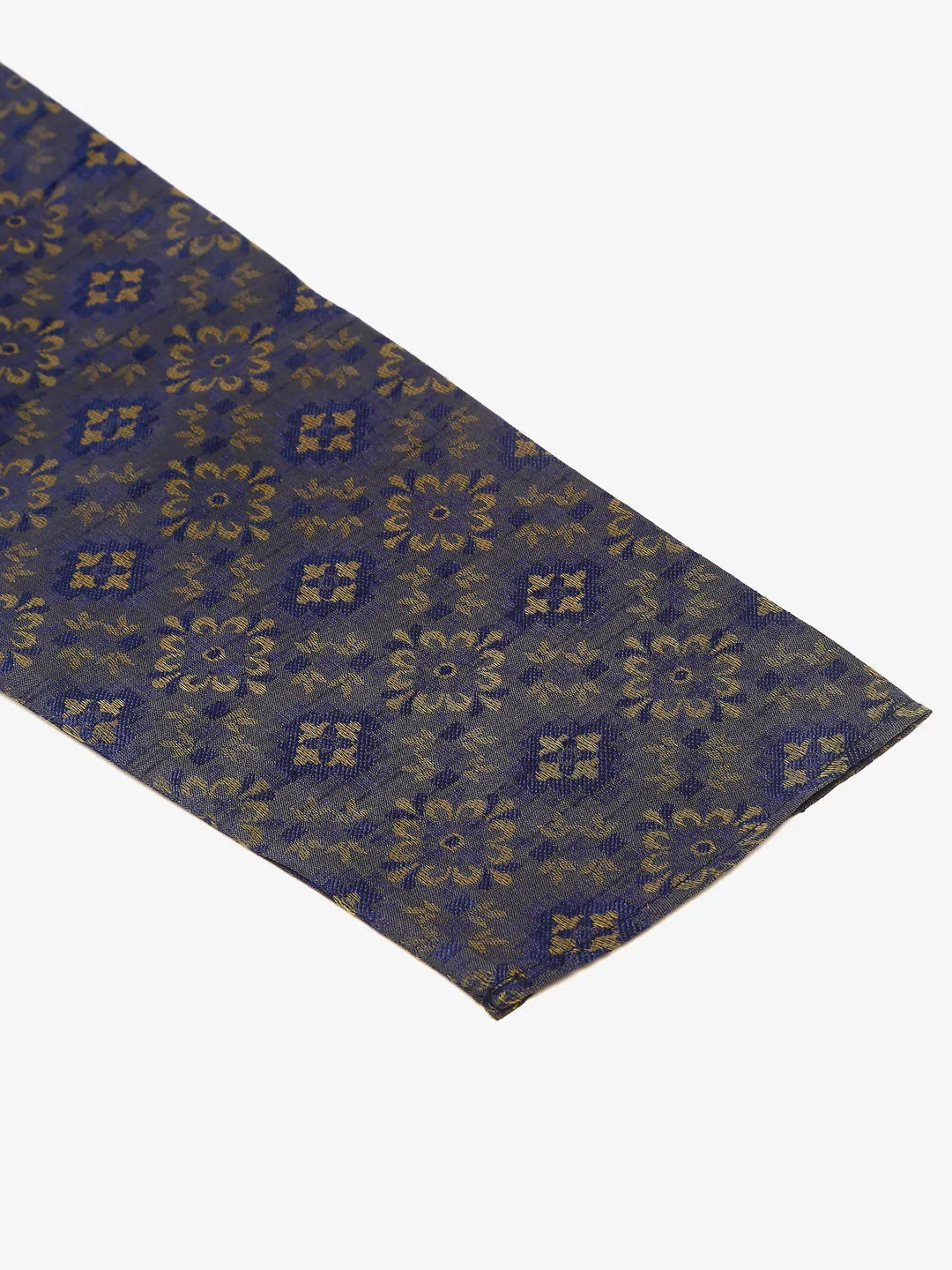 Jompers Men's Navy Blue Floral Printed Kurta Only | Grocsy