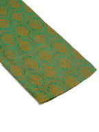 Jompers Men's Green and Golden Woven Design Kurta Only | Grocsy