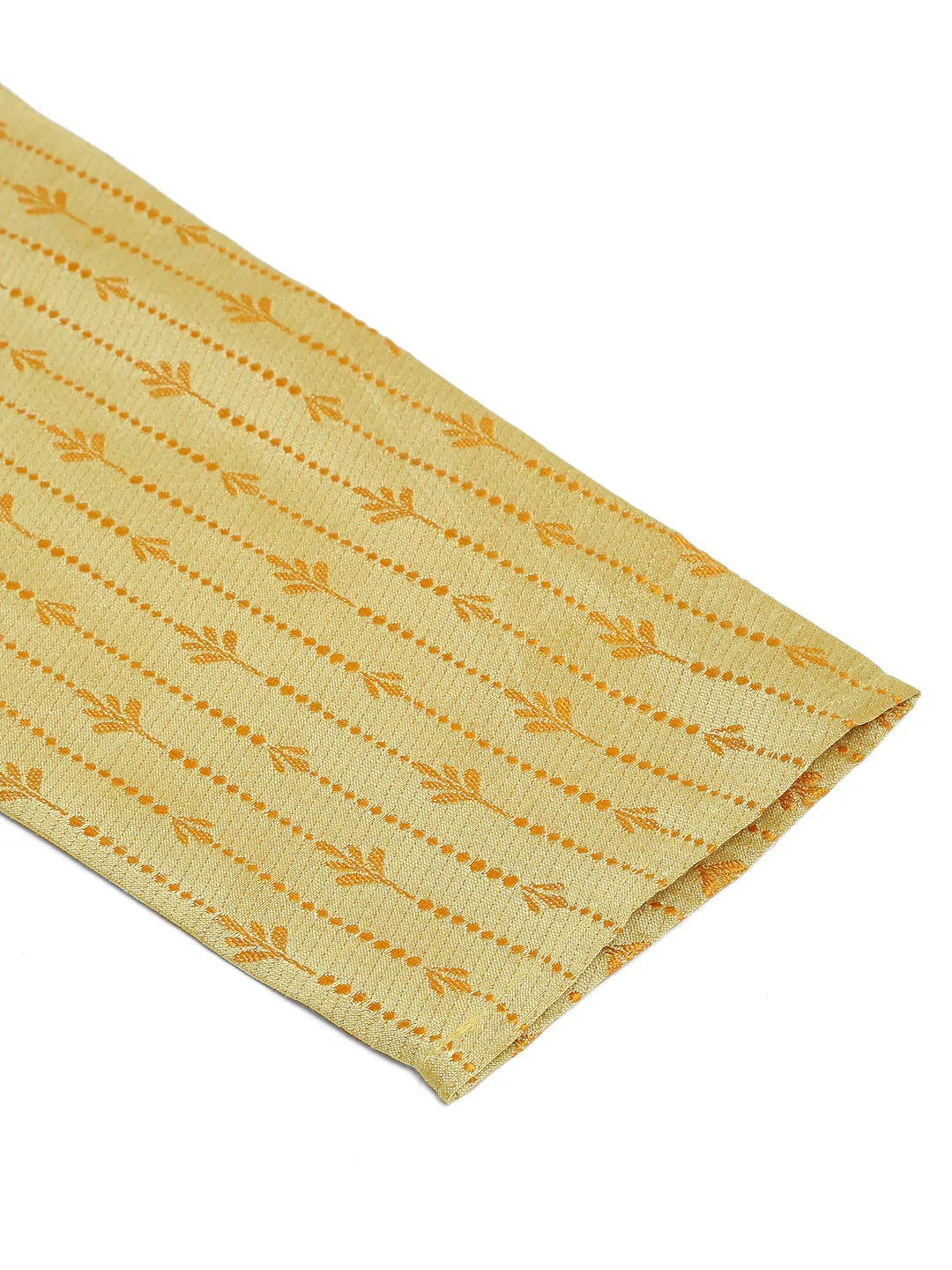 Jompers Men's Yellow Embroidered Kurta Only | Grocsy