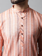 Jompers Men's Coral Geomatric Printed Kurta | Grocsy