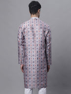 Jompers Men's Blue Digital Printed Kurta | Grocsy