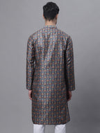 Jompers Men's Navy Digital Printed Kurta | Grocsy