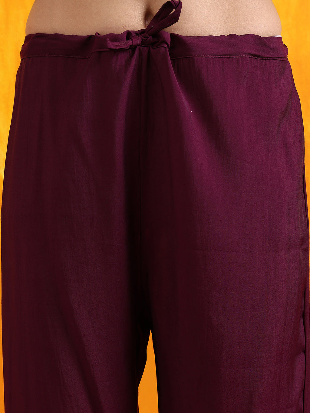 Hand Embroidered Kurta With Pant & Embroidered Organza Dupatta, Purple - Hiral Fashion | Grocsy