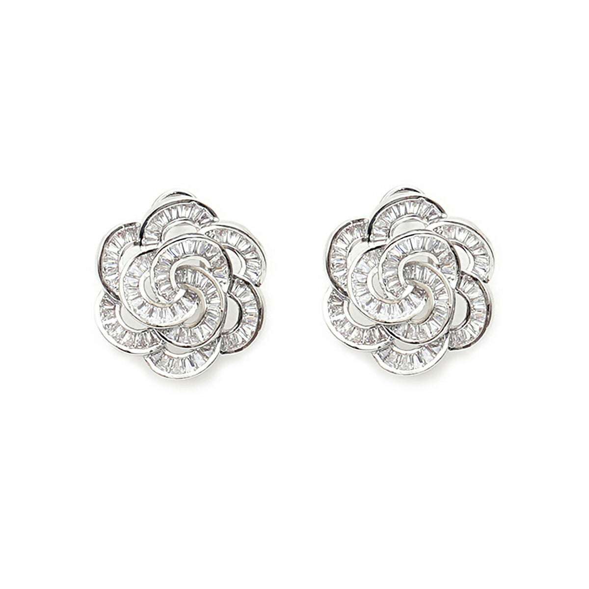 Flower Diamond Earrings- Ruby Raang | Grocsy