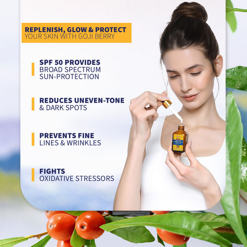 St.Botanica Goji Berry SPF50 PA+++ Serum With Goji Berry & Vitamin C For Youthful Glow | Grocsy