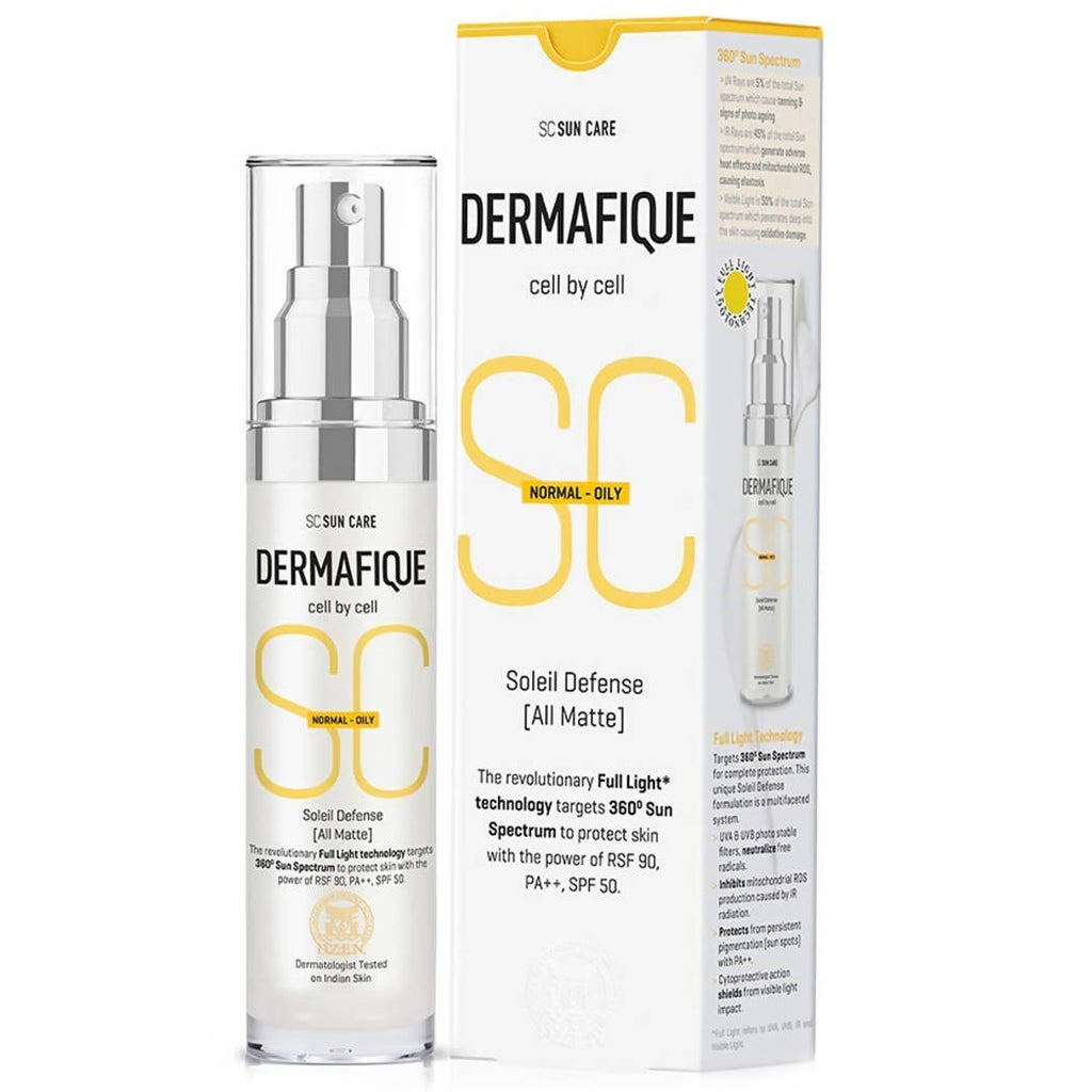 Dermafique Soleil Defense All Matte SPF 50 Sunscreen | Grocsy
