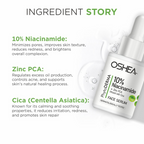 Oshea Herbals Phytoderma 10% Niacinamide plus Zinc Pca Face Serum | Grocsy