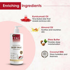TAC - The Ayurveda Co. Nourishing Glow Body Milk with Kumkumadi Oil | Grocsy