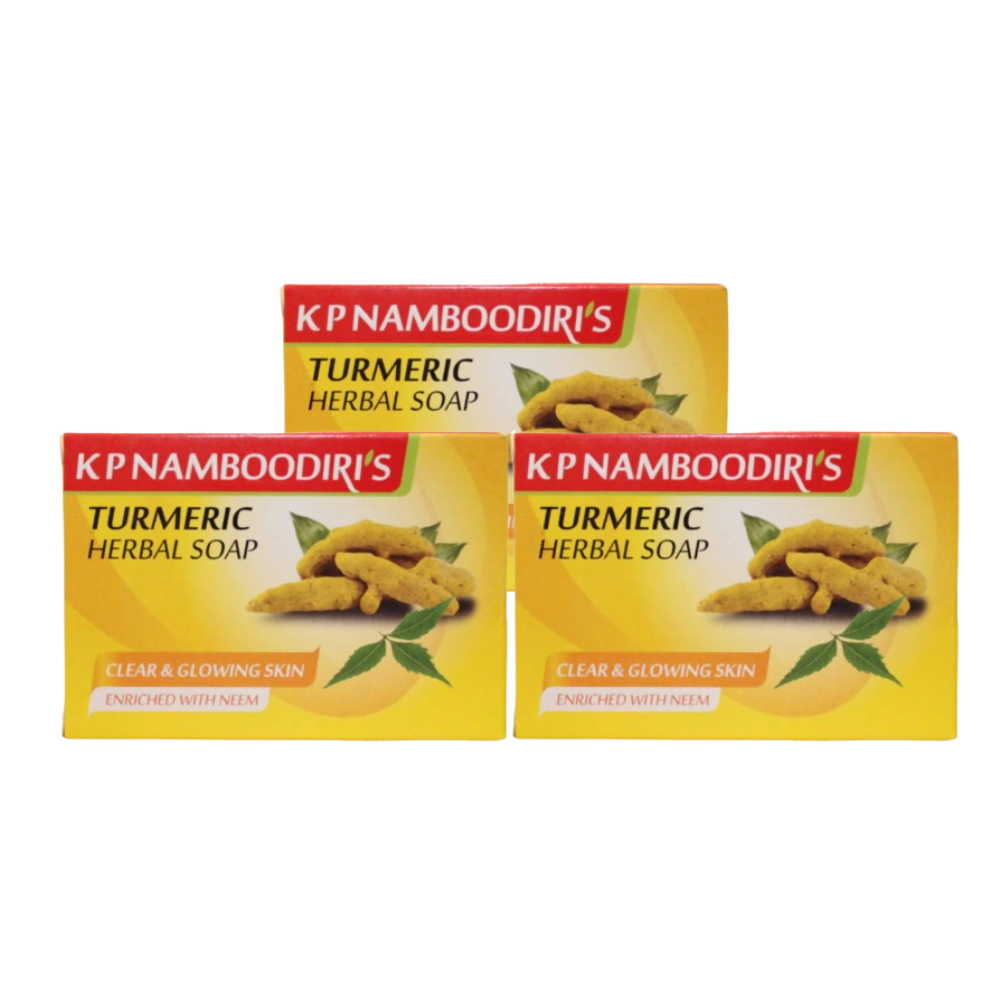 Kp Namboodiri's Turmeric Herbal Soap | Grocsy