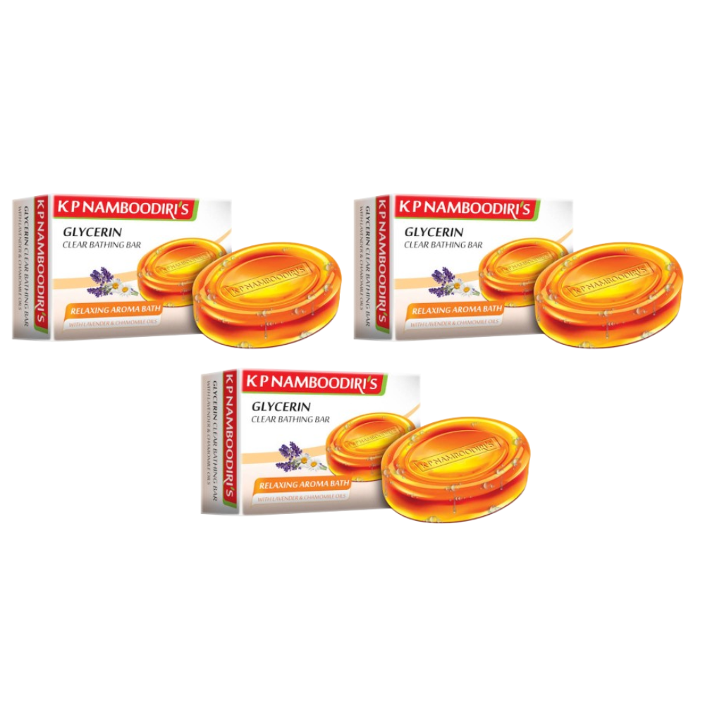 Kp Namboodiri's Glycerin Clear Relaxing Aroma Bathing Bar | Grocsy