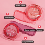 Mila Beaute Babe Blush Powder Blush - Candy Pink | Grocsy