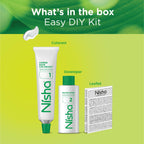 Nisha Creme Hair Color for Women & Men - Dark Brown | Grocsy
