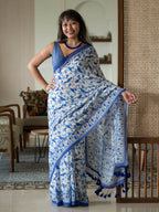 Suta Multi Color Abstract Pure Cotton Saree | Grocsy