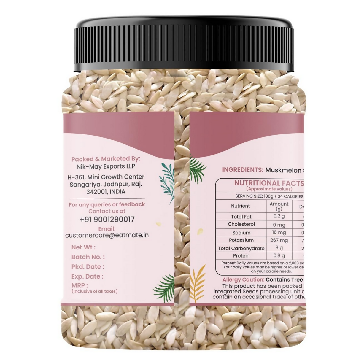 Eatmate Natural Muskmelon Seeds | Grocsy