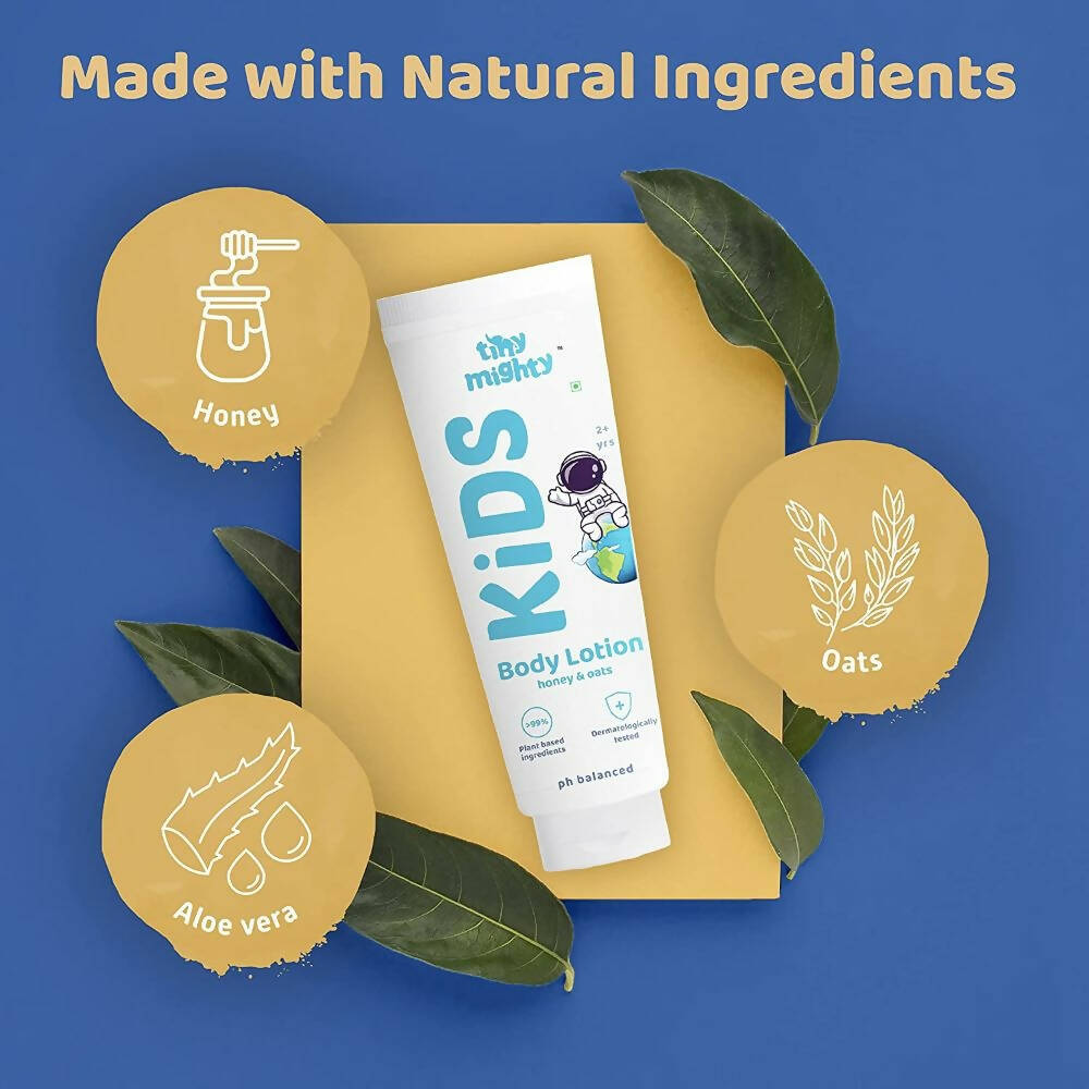 Tiny Mighty Kids Shampoo, Body Lotion And Oil Combo | Grocsy