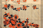 Vamika Orange Printed Art Silk Saree | Grocsy