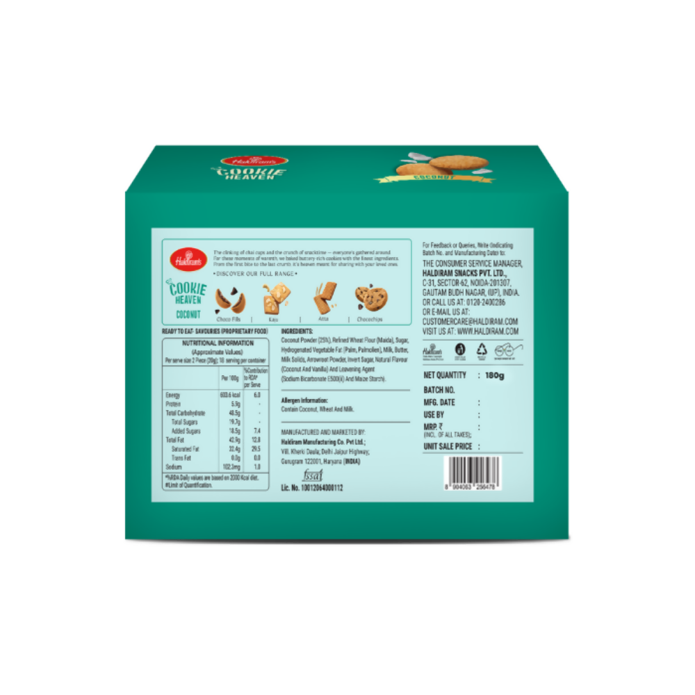 Haldiram's Coconut Cookies | Grocsy