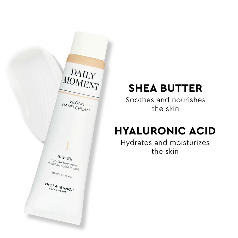 The Face Shop Daily Moment Vegan Hand Cream - Korean Skincare | Grocsy
