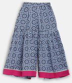 Ahalyaa Multi Crepe Printed Kids Kurta Sharara Set With Dupatta For Girls | Grocsy