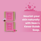 Neev Herbal Handmade Soap Kesar Gulab Soap For a Radiant and Smooth Skin | Grocsy